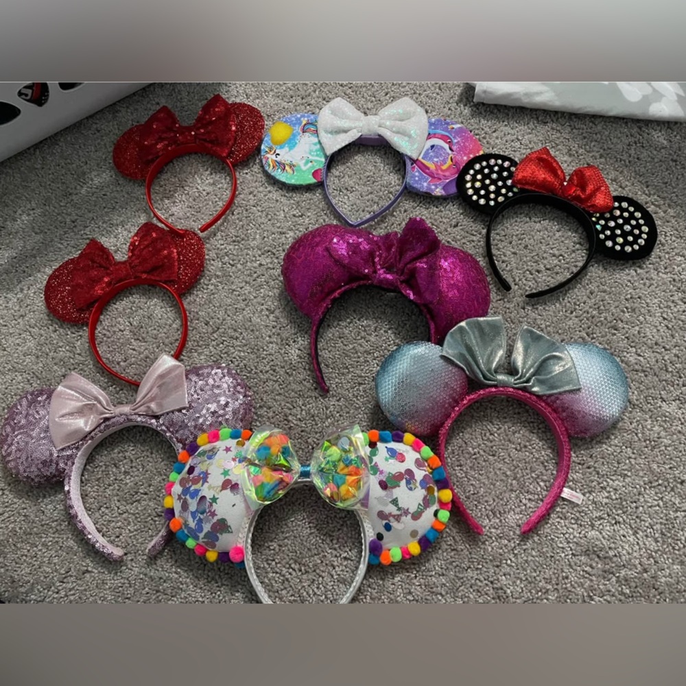 Colorful Disney-Inspired Headbands set (all sold together)